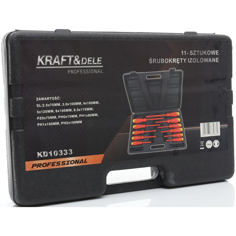 Śrubokręty izolowane 11szt. KD10333
