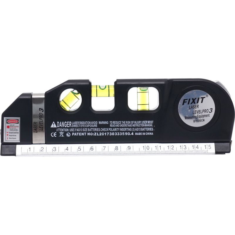 Poziomica laserowa z miarą 250cm KD10437