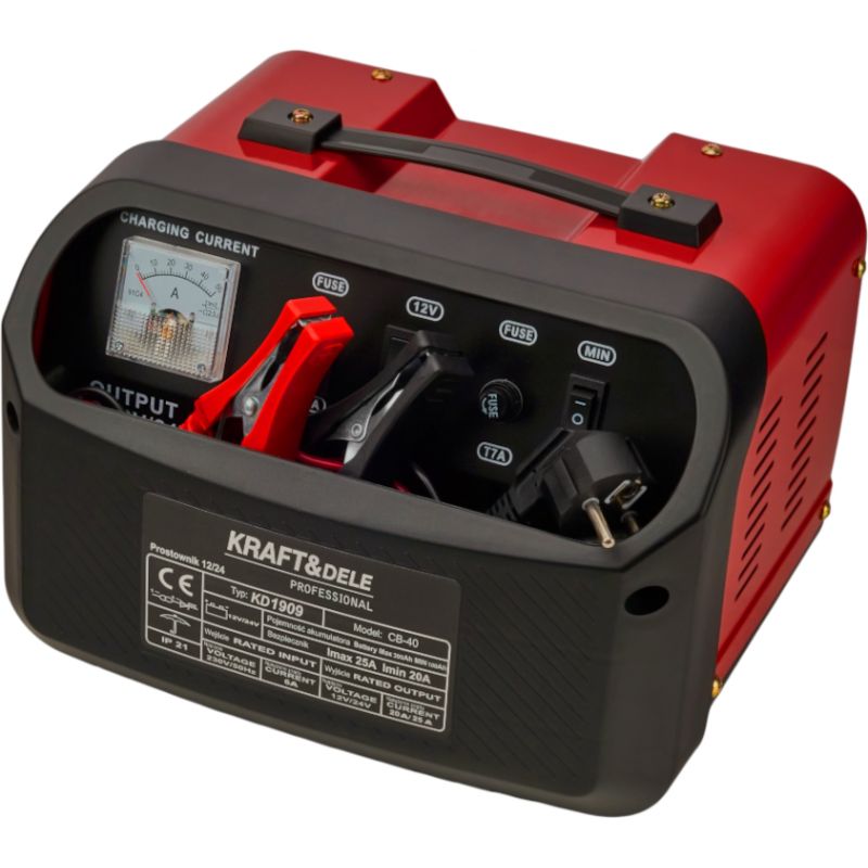 Prostownik samochodowy 12 24V 40A 300Ah KD1909