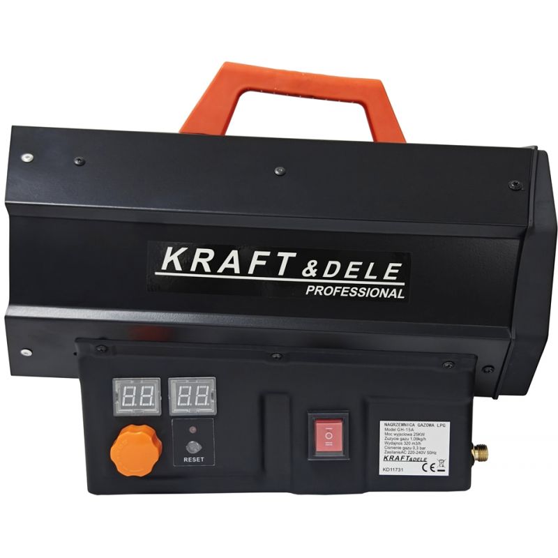 Nagrzewnica gazowa 45kW + reduktor AUTOMAT KD11732