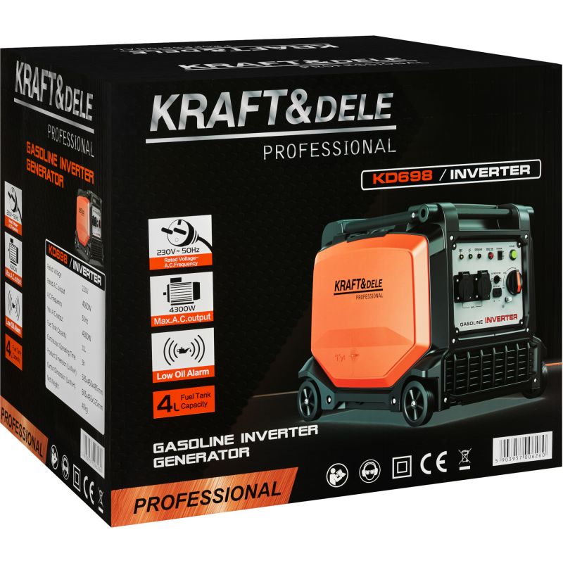 Invertorový generátor 4 kW / 4,3 kW KD698