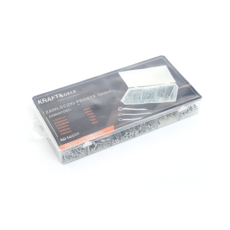 Zawleczki proste 1000 szt. KD10509