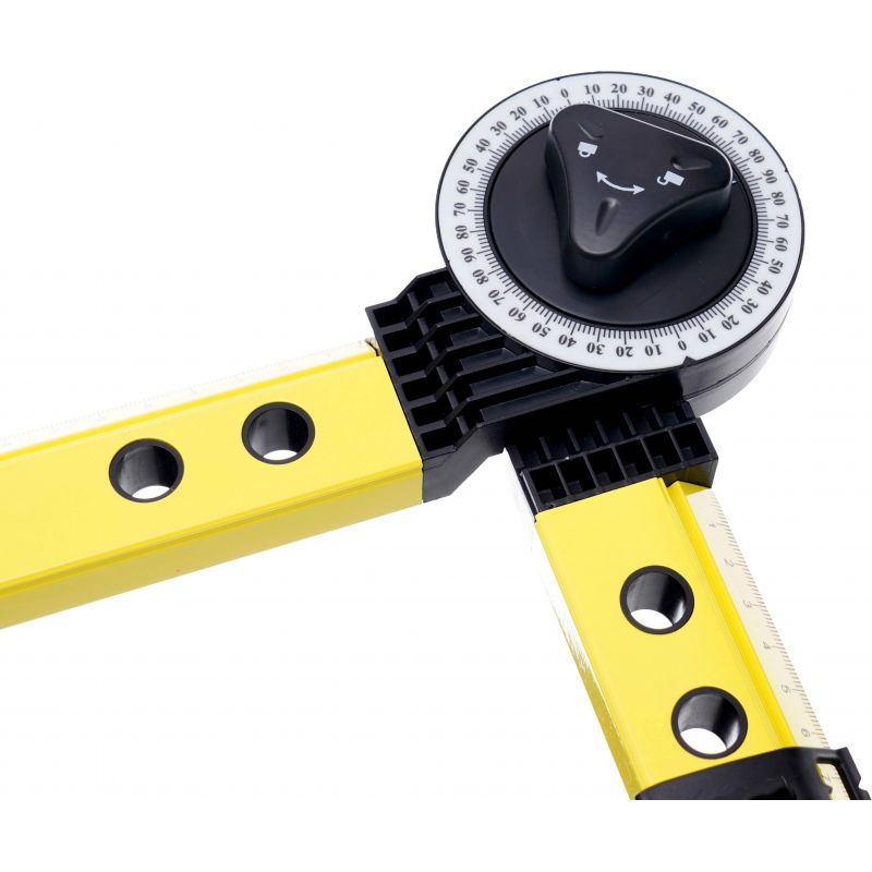 Kątomierz budowlany poziomica cyrkiel 3w1 KD10442