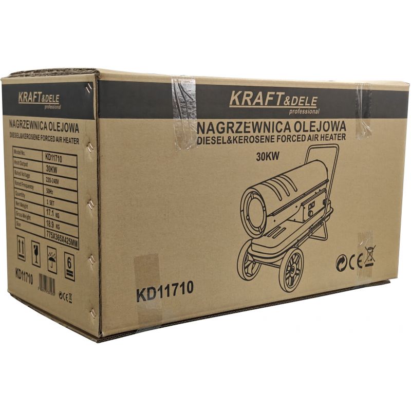 Nagrzewnica olejowa 30kW termostat KD11710