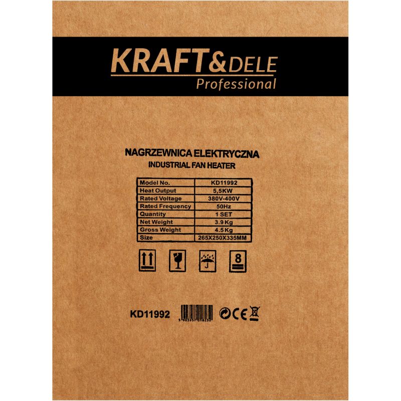 Elektrický ohrievač 5500 W, model KD11992