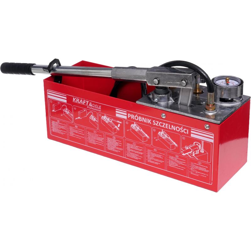 Pompa kontrolna do prób ciśnieniowych 0-50kg / 45ml / 12L KD10478