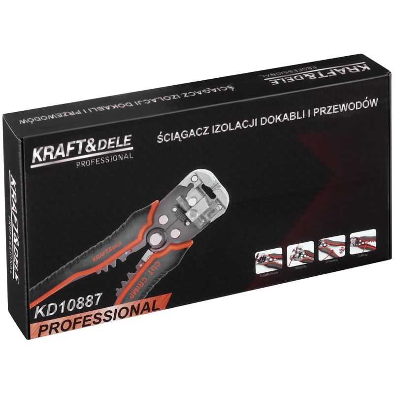 Ściągacz izolacji do kabli i przewodów KD10887