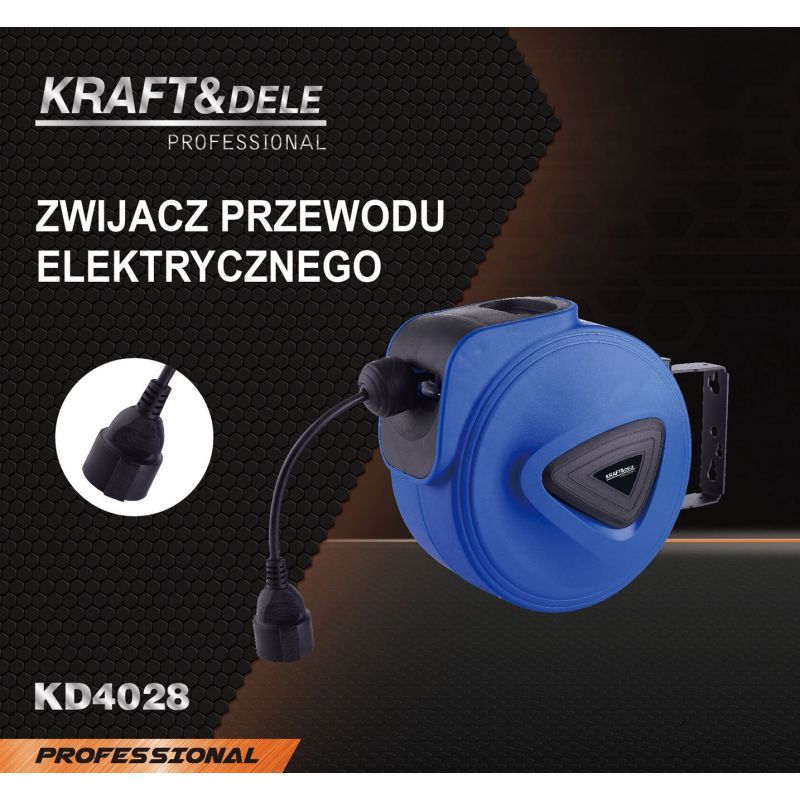 Zwijacz przewodu elektrycznego 15m KD4028