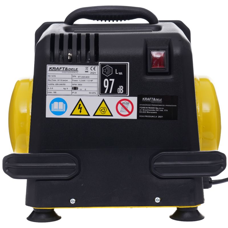 Kompresor bezolejowy 6L 8bar KD1415