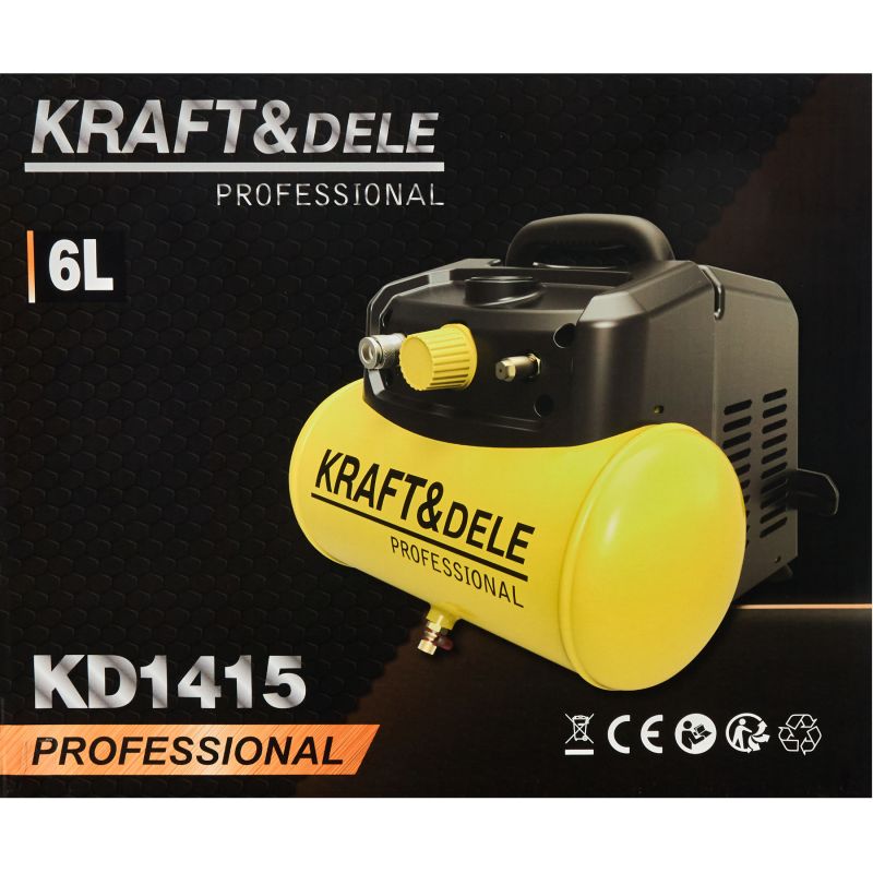 Kompresor bezolejowy 6L 8bar KD1415