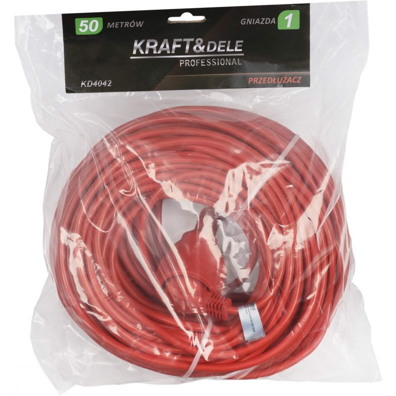 Przedłużacz ogrodowy 3 żyłowy 50m KD4042
