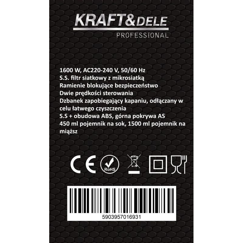 Odšťavovač 1600W KD4138