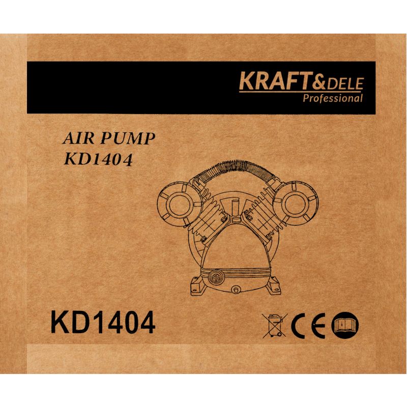 Kompresor s piestovým pohonom, 4 kW, dvojvalcový, model KD1404
