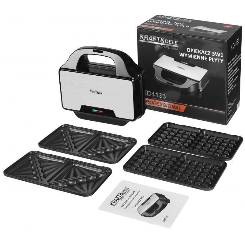 Elektrický hriankovač s vyberateľnými vložkami 1500W KD4133