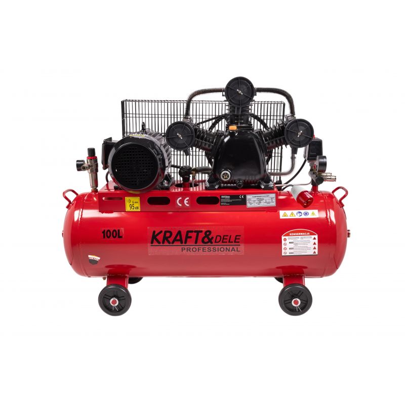 Kompresor olejowy 100L 3 Tłoki KD1477 + Seperator