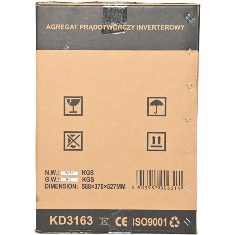 Agregat prądotwórczy 3,7kW 12/230v + USB KD3163