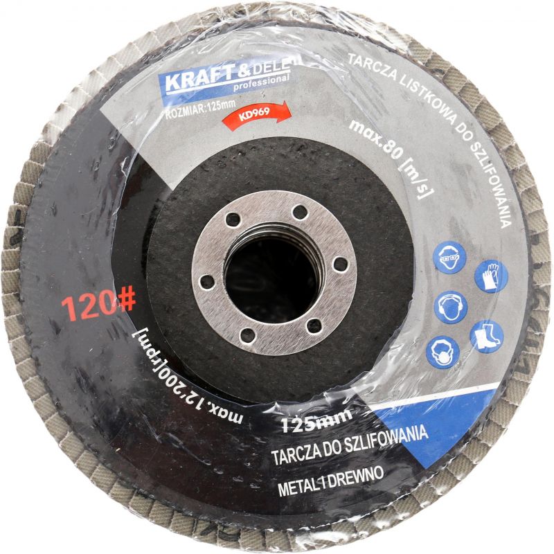 Tarcza listkowa 125mm P40 KD965