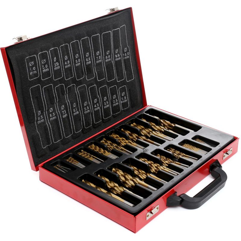 Wiertła tytanowe HSS do metalu 170 szt. KD991