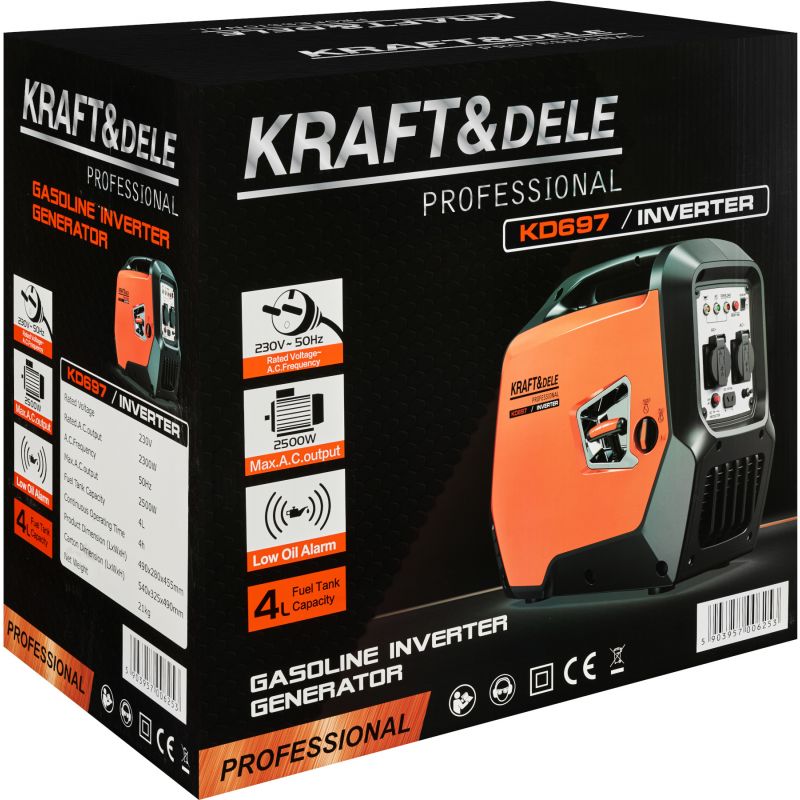 Invertorový generátor 2,3 kW / 2,5 kW KD697
