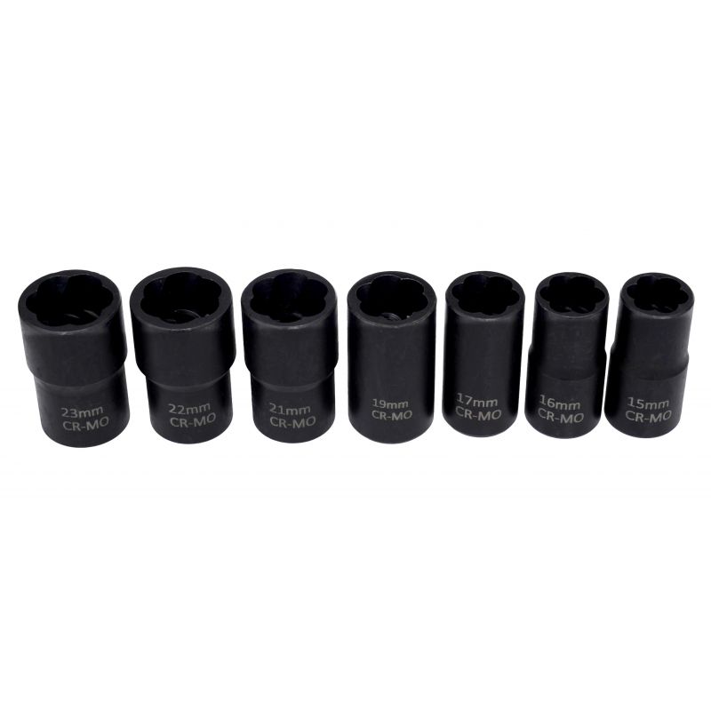 Zestaw nasadek do obrabianych śrub 1/2" - 15 el. KD11793