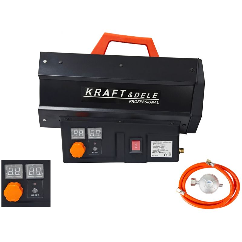 Nagrzewnica gazowa 45kW + reduktor AUTOMAT KD11732