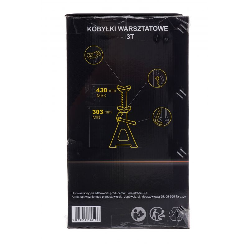 Kobyłki samochodowe 3T 303-438 mm KD3183