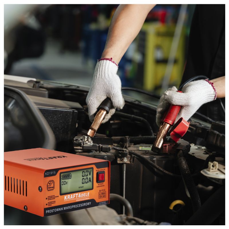 Prostownik mikroprocesorowy 10AMP 12/24V