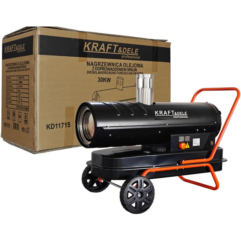 Nagrzewnica olejowa 30 kw / termostat / odprowadzenie spalin KD11715