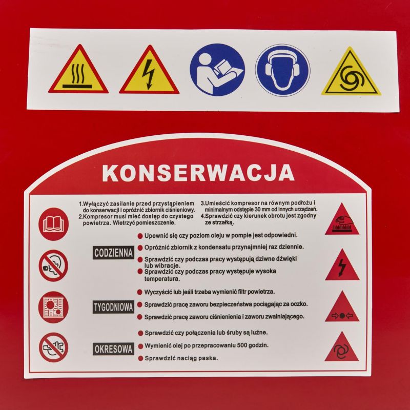 Olejový kompresor 100L 230V + separátor KD1472