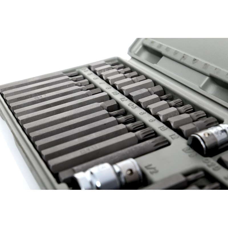 Komplet Bitów specjalnych KD10219 HEX, TORX, SPLINE 40cz