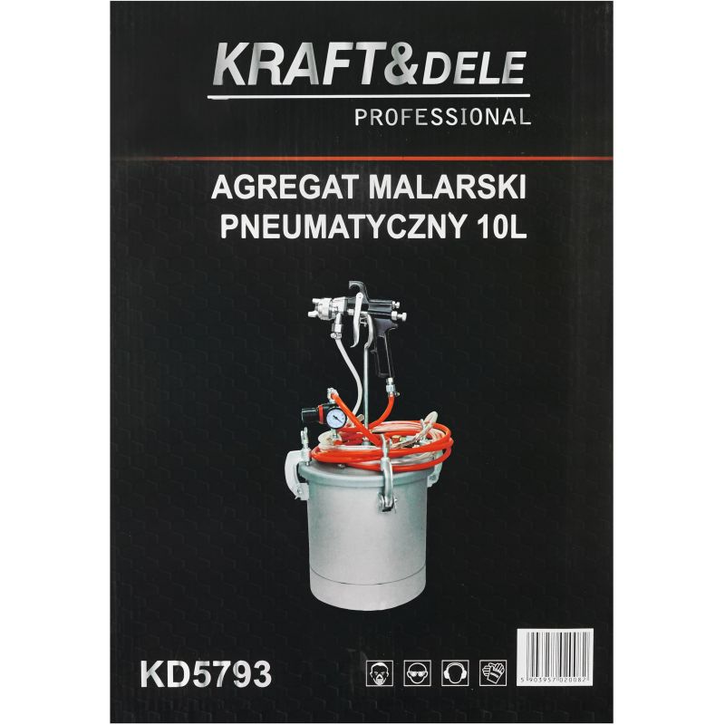Agregat malarski pneumatyczny 10L KD5793