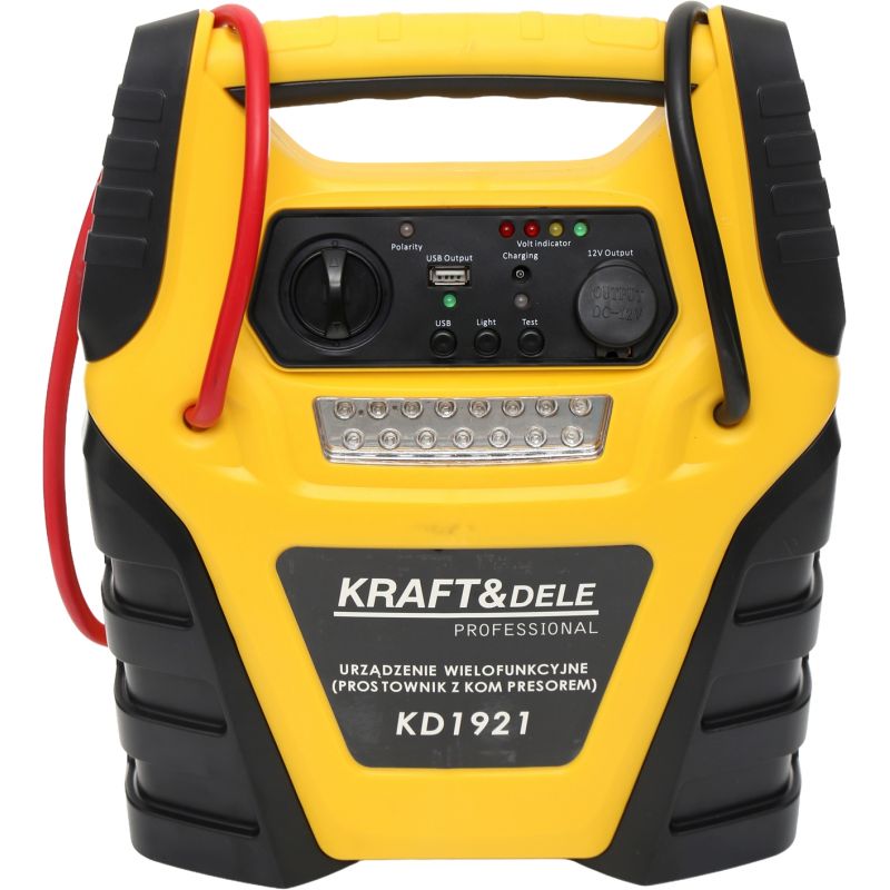 Jump starter 5W1 - urządzenie wielofunkcyjne - rozruch, kompresor, latarka KD1921
