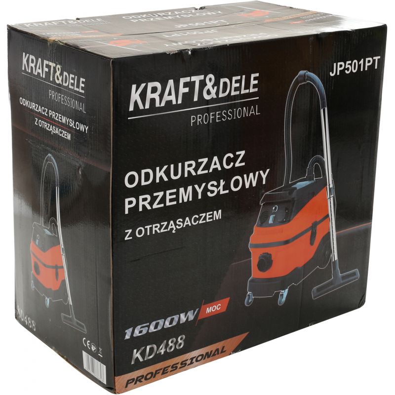 Odkurzacz przemysłowy budowlany do gipsu z otrząsaczem KD488