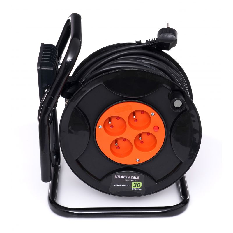 Przedłużacz ogrodowy bębnowy 3x2.5mm 30M KD4021