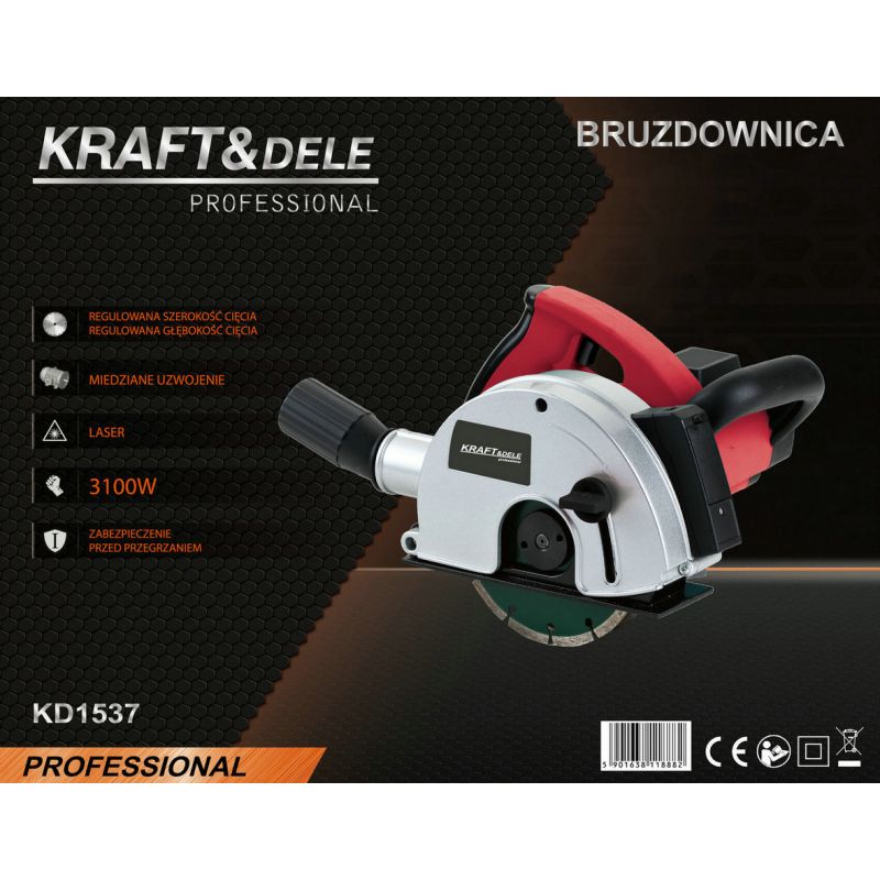 Bruzdownica z laserem 3100W KD1537