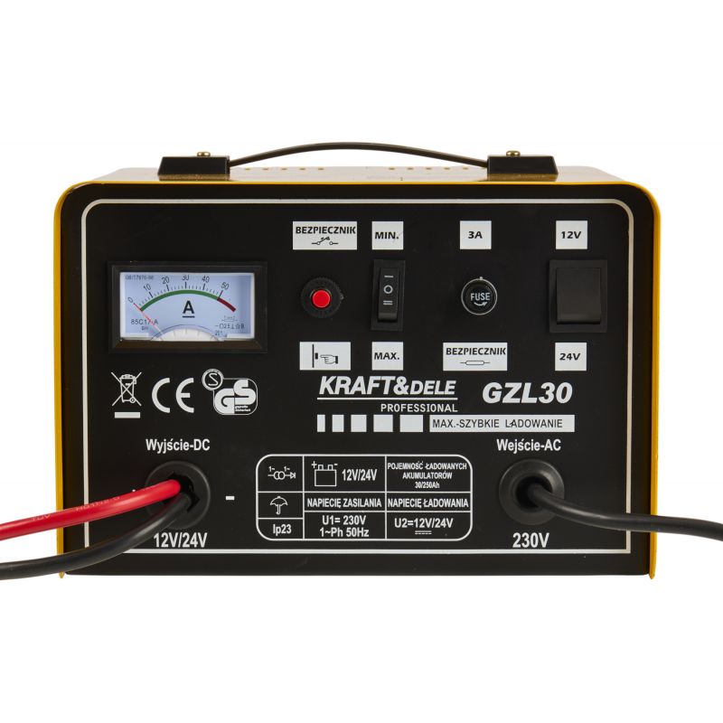 Prostownik samochodowy 30A 90-250Ah KD1923