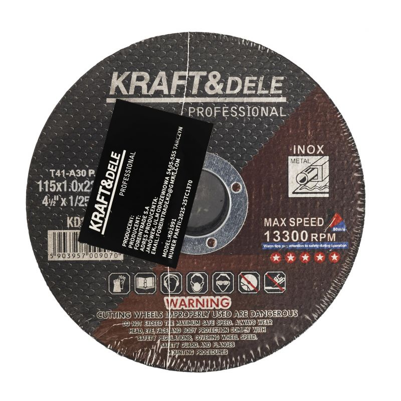 Tarcza do metalu 115x1.0x22,23 mm KD1990