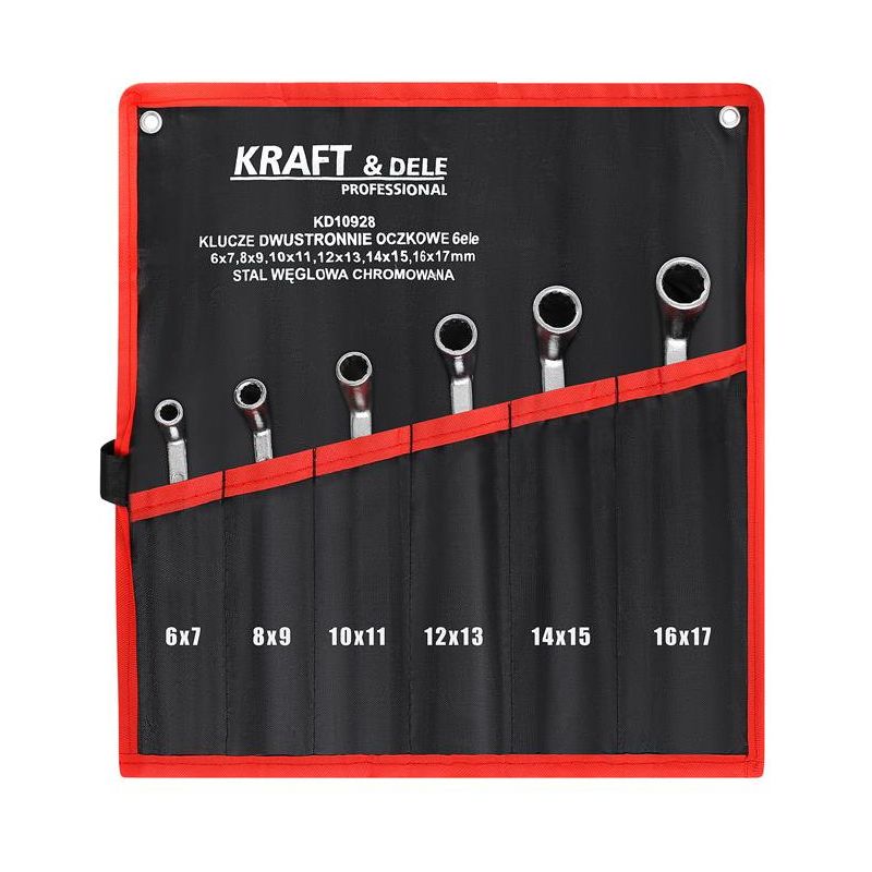 Klucze dwustronnie-oczkowe 6el. KD10928