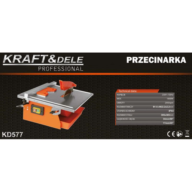 Pilarka stołowa do glazury 1800W KD577