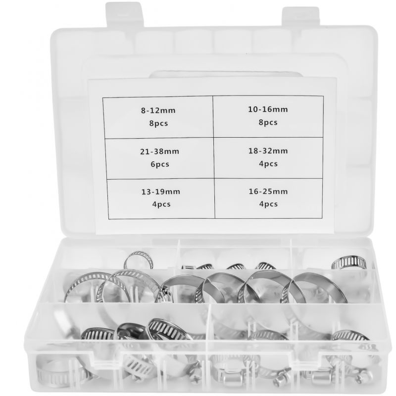 Zestaw opasek zaciskowych ślimakowych 34EL. KD10866