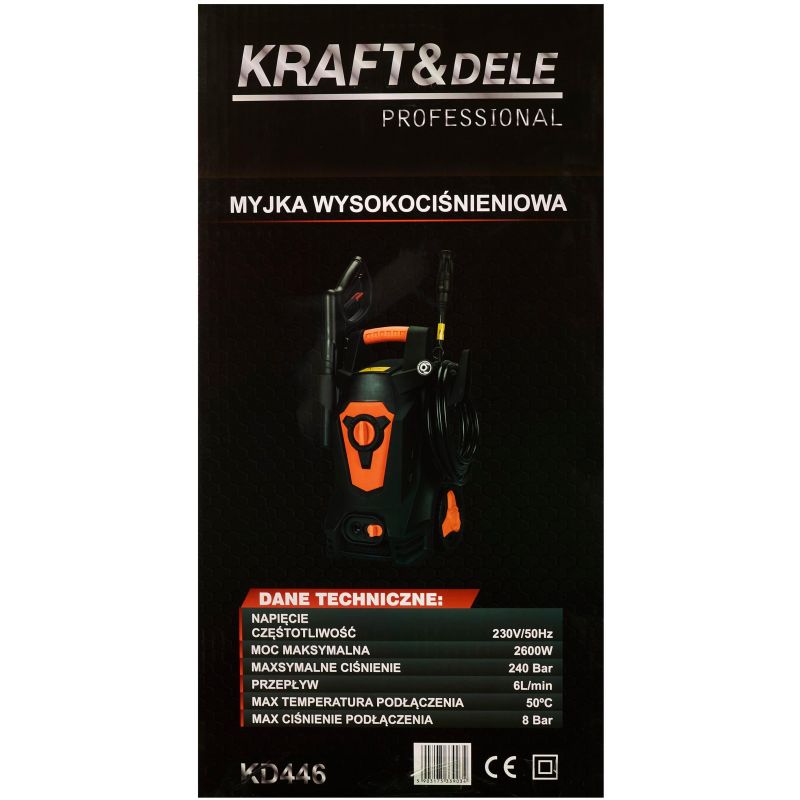 Myjka ciśnieniowa 2000W 200Bar + AKCESORIA KD446
