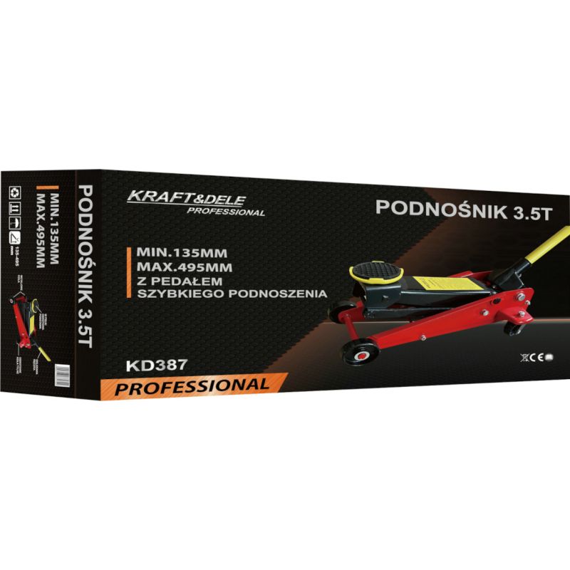Podnośnik Hydrauliczny Niskoprofilowy KD386 Żaba