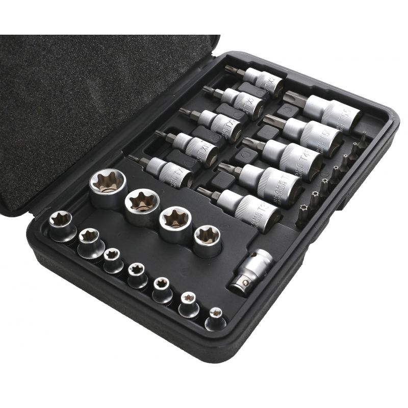 Zestaw Bitów i Nasadek Torx 30cz. KD10242