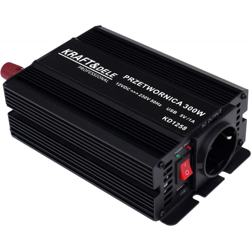 Przetwornica 12V na 230V 300W / 600W skorygowana sinusoida KD1258