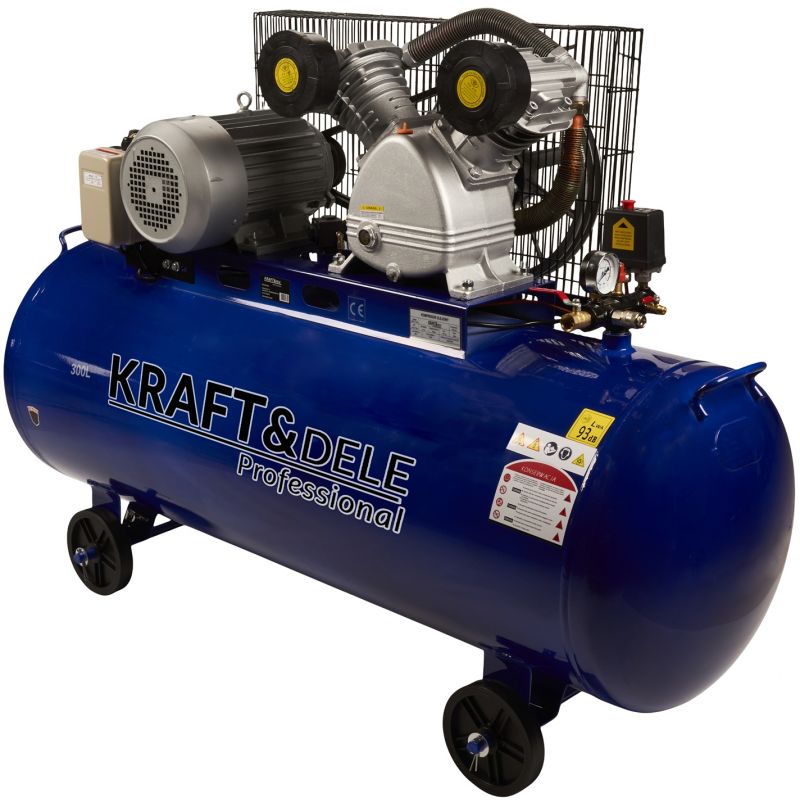 Olejový kompresor 300L, 2 valce, KD4061