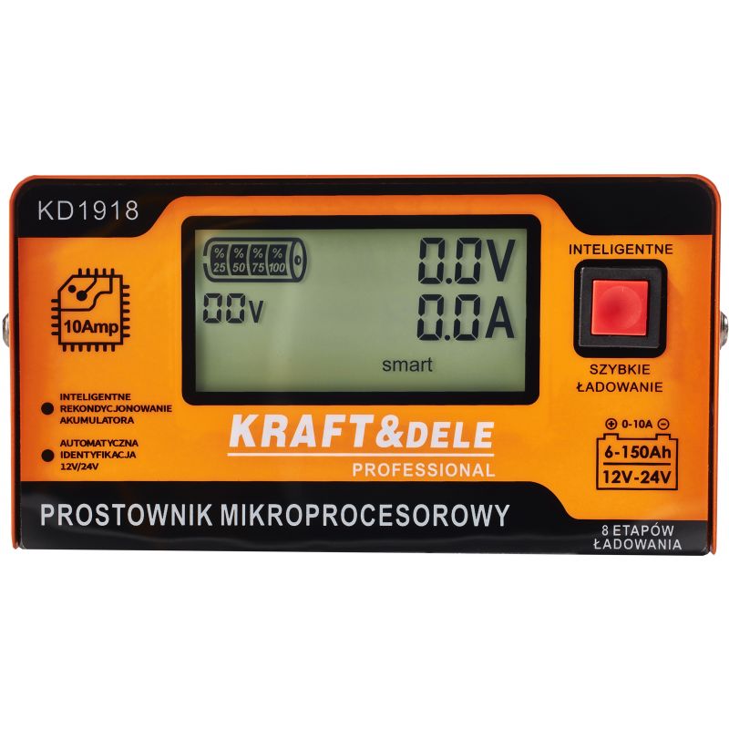 Prostownik mikroprocesorowy 10AMP 12/24V