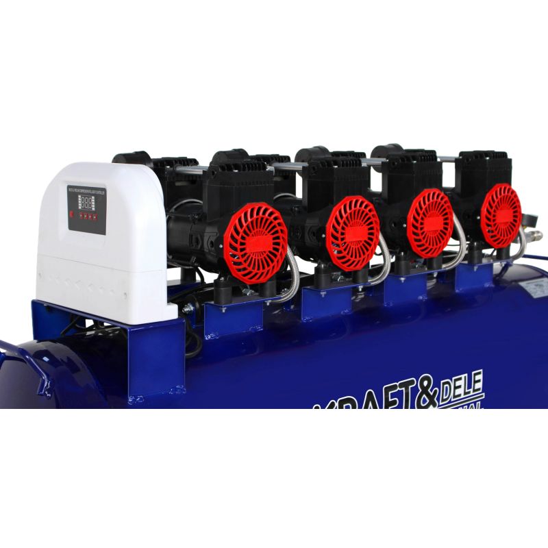 Kompresor bezolejowy niebieski 120L 4 tłoki 400V 7kW KD4095