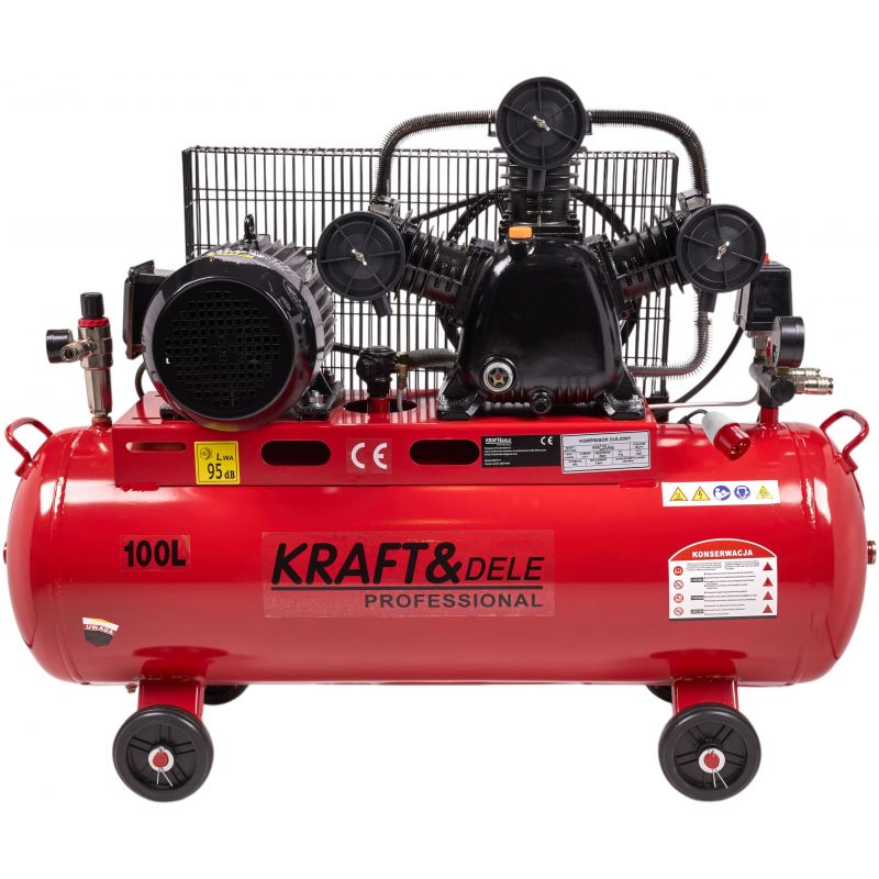 Kompresor olejowy 100L 3 Tłoki KD1477 + Seperator