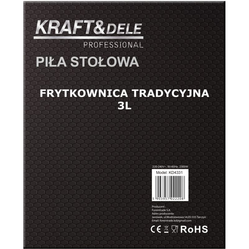 Frytkownica tradycyjna 3L KD4331
