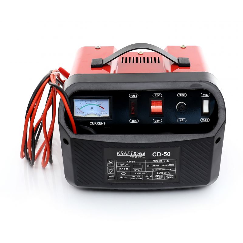 Prostownik samochodowy 12 24V 50A 320Ah KD1910